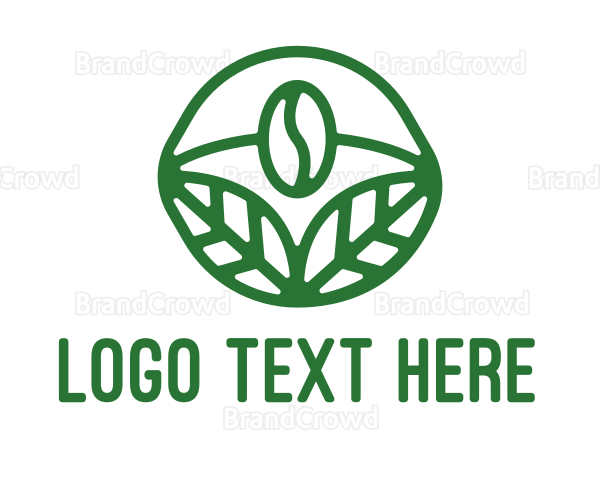 Organic Coffee Bean Logo