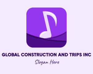 Purple Music App  Logo