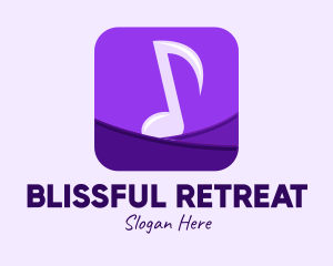 Social Media - Purple Music App logo design
