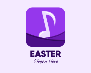 App - Purple Music App logo design
