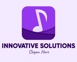 Icon - Purple Music App logo design
