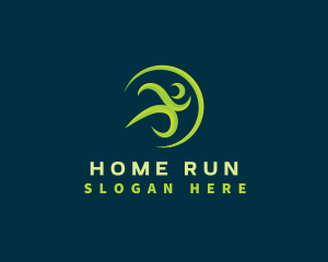 Marathon Runner Athlete logo design