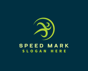 Marathon Runner Athlete logo design