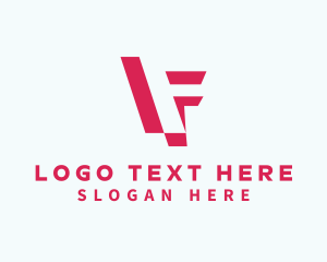 Letter F - Fast Courier Letter F logo design