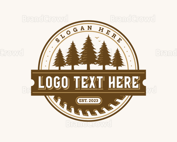 Carpentry Woodwork Sawmill Logo