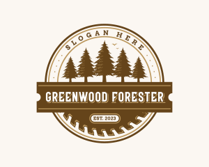 Carpentry Woodwork Sawmill logo design