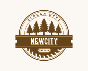 Carpentry Woodwork Sawmill logo design