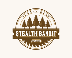 Carpentry Woodwork Sawmill logo design