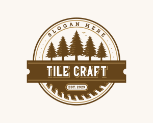 Carpentry Woodwork Sawmill logo design