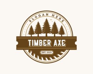 Carpentry Woodwork Sawmill logo design