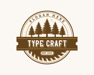 Carpentry Woodwork Sawmill logo design