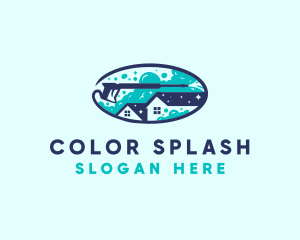 Cleaning Pressure Wash logo design