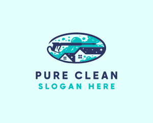 Cleaning Pressure Wash logo design