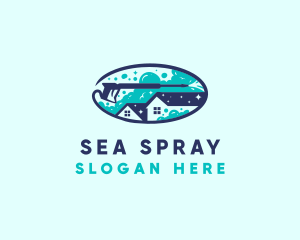 Cleaning Pressure Wash logo design