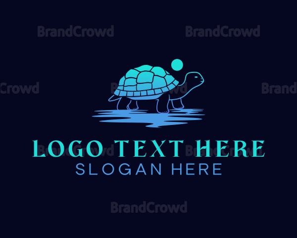 Wild Sea Turtle Logo