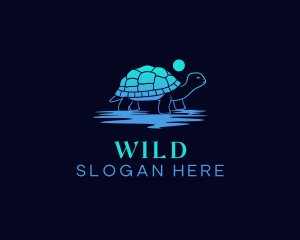 Wild Sea Turtle Logo