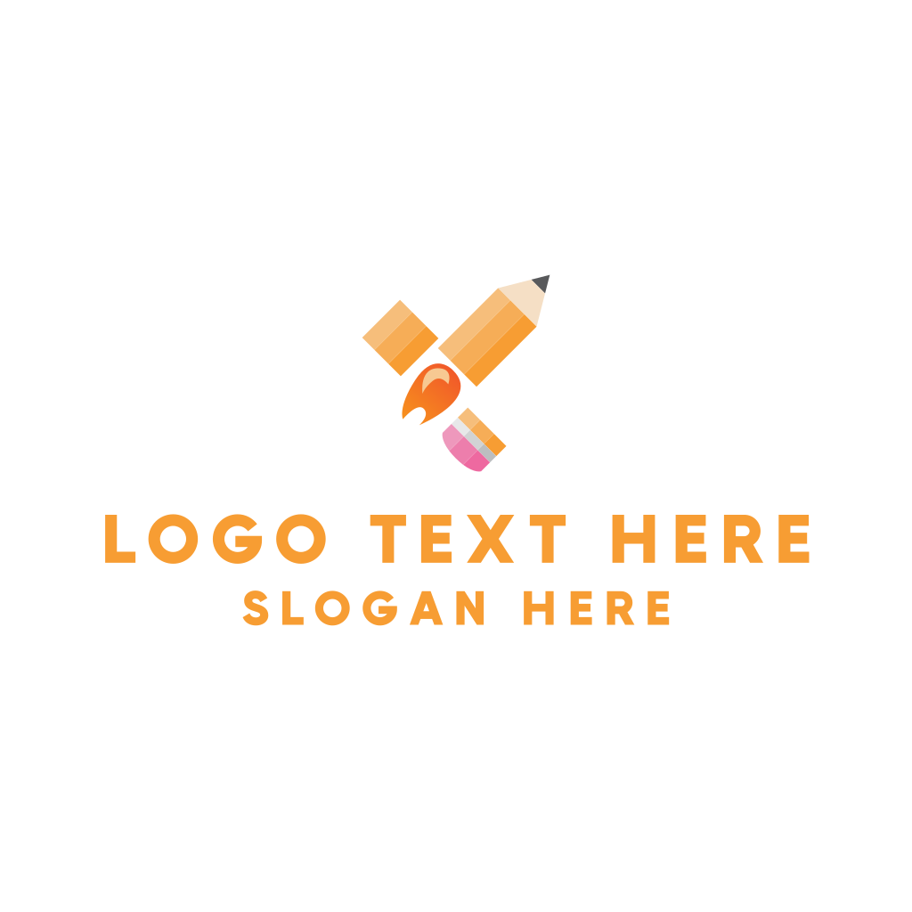 Rocket Pencil Eraser Logo | BrandCrowd Logo Maker