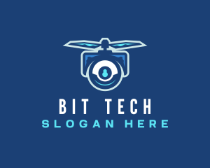 Flying Tech Drone logo design