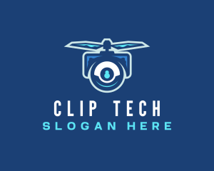 Flying Tech Drone logo design