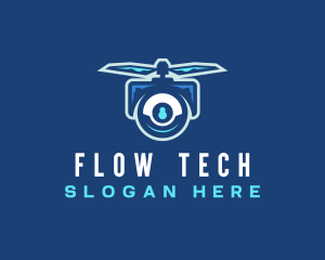 Flying Tech Drone logo design