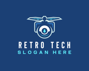 Flying Tech Drone logo design