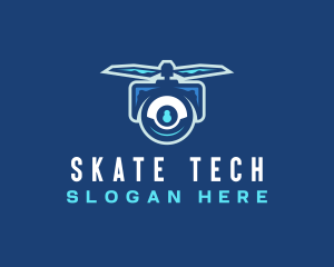 Flying Tech Drone logo design