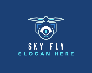 Flying Tech Drone logo design