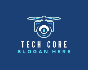 Flying Tech Drone logo design