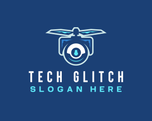 Flying Tech Drone logo design