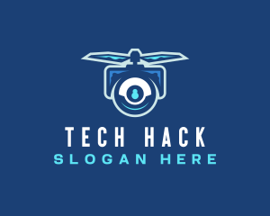 Flying Tech Drone logo design