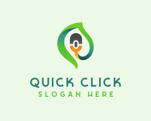 Click - Green Online Computer Mouse logo design