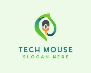 Green Online Computer Mouse logo design