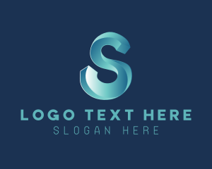 Programming - 3D Technology Letter S logo design