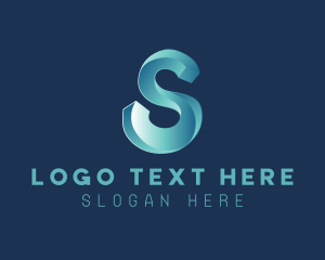 3d - 3D Technology Letter S logo design