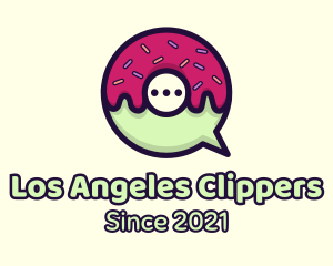 Messaging - Doughnut Chat Bubble logo design