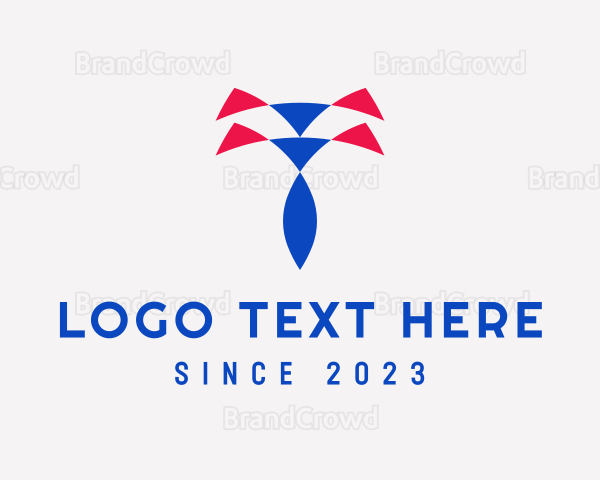 Tie Shirt Triangle Oval Logo