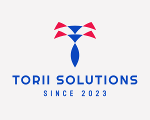 Tie Shirt Triangle Oval logo design