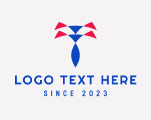 Network - Tie Shirt Triangle Oval logo design