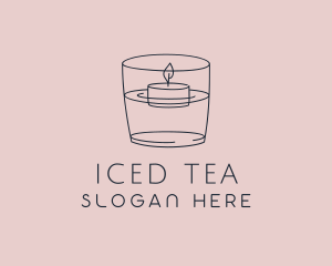 Tea Light Candle Decor logo design