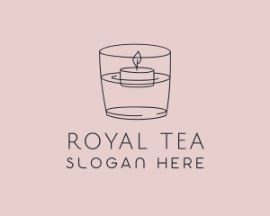 Tea Light Candle Decor logo design