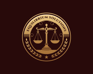 Balance - Justice Legal Scales logo design