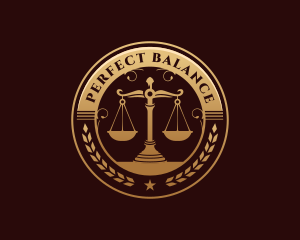 Justice Legal Scales logo design