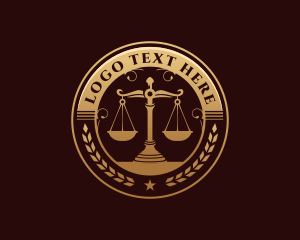 Scales - Justice Legal Scales logo design