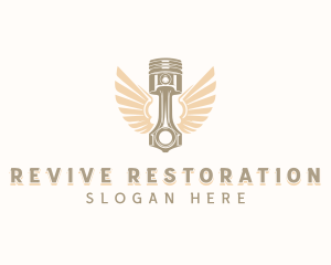Restoration - Piston Automotive Restoration logo design