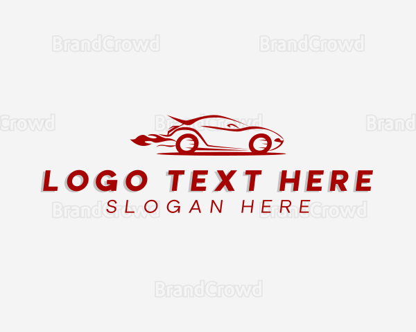 Fast Car Driving Logo