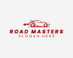 Driving - Fast Car Driving logo design