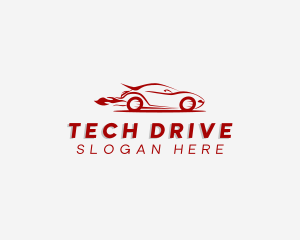 Fast Car Driving logo design