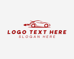 Fast Car Driving Logo