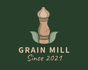 Leaf Pepper Mill logo design