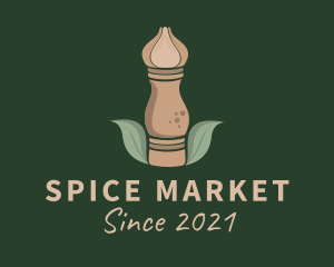 Leaf Pepper Mill logo design